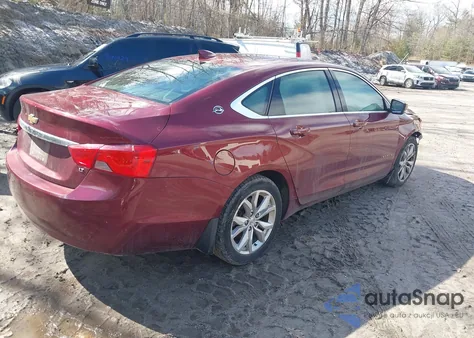 2017 Chevrolet Impala 1Lt from USA, damaged, VIN 2G1105S32H9104167